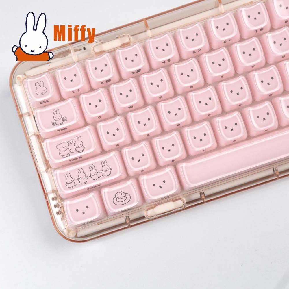 Kawaii Miffy Keycaps Cute Rabb - Gaming Keyboard He review and price