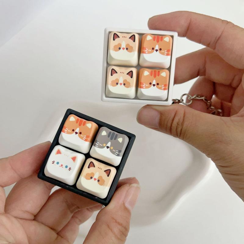Cute Cartoon Cat Shaped Keycap - Gaming Keyboard Non Mechanical review and price