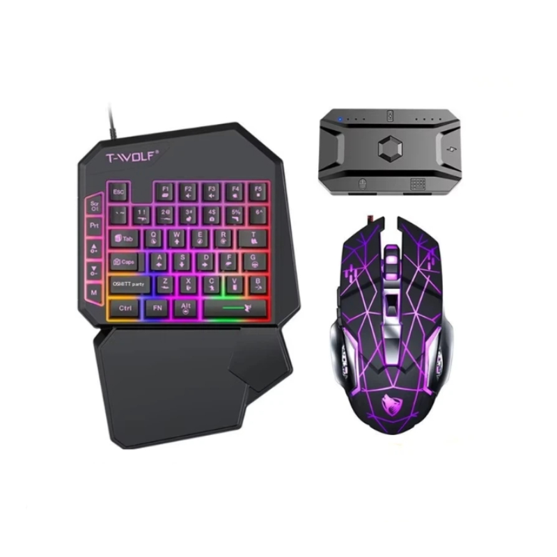 T-Wolf Tf950 5 In 1 One Handed - Gaming Keyboard And Mouse For Xbox review and price