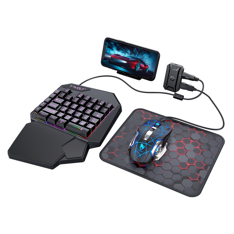 T-Wolf Tf950 5 In 1 One Handed - Gaming Keyboard And Mouse For Xbox review and price