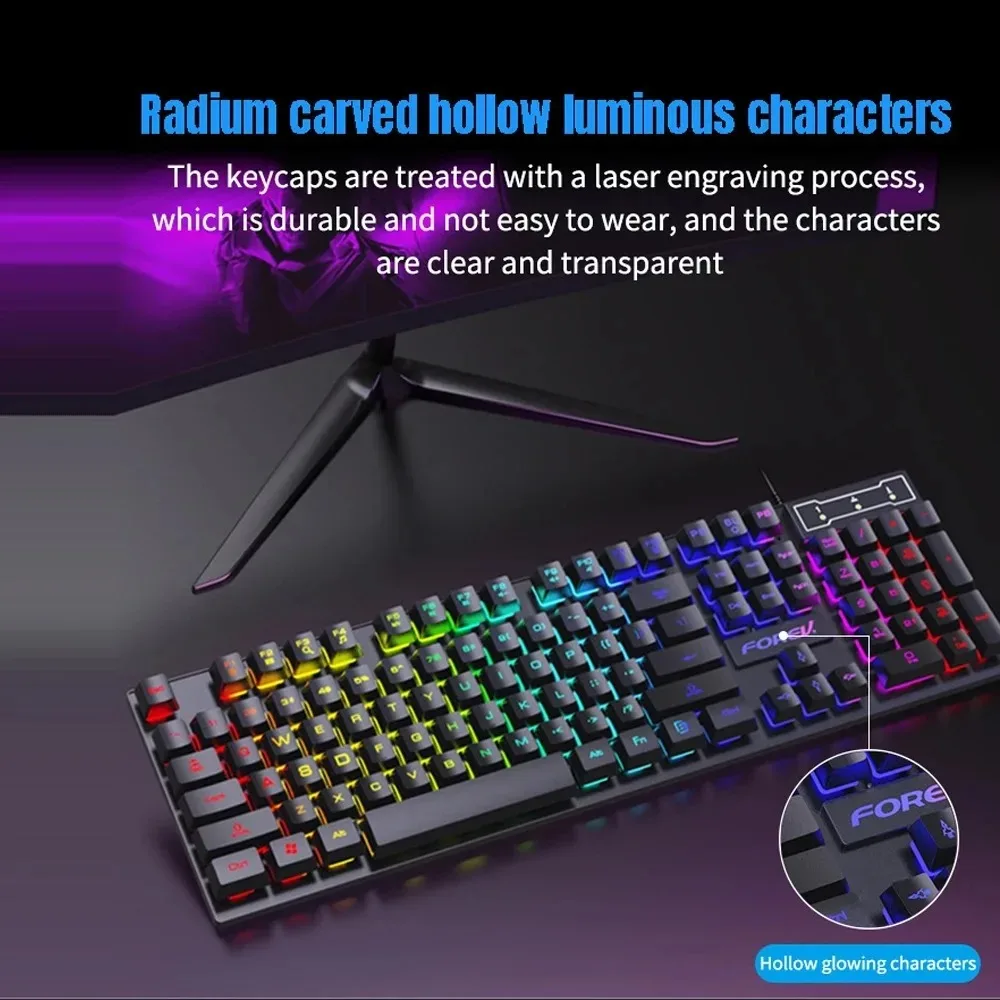 104 Key Backlit Mechanical Key - Gaming Keyboard And Mouse For Xbox review and price